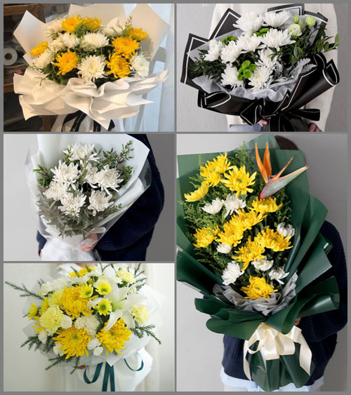 广东梅州市丰顺县龙岗镇上林村白事花束代送